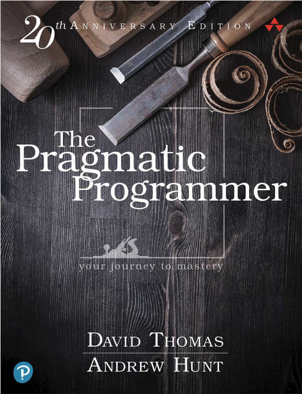 Book cover with the title 'The Pragmatic Programmer: 20th Anniversary Edition, 2nd Edition by David Thomas and Andrew Hunt'